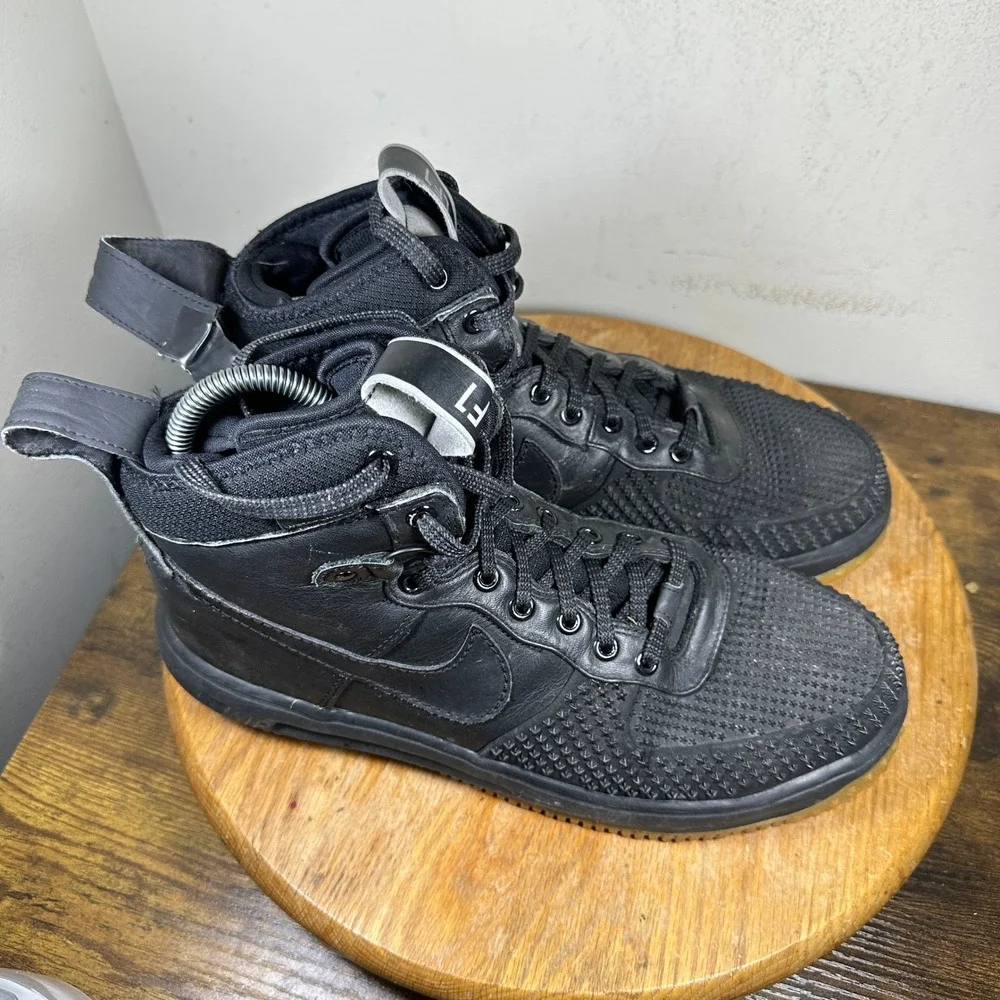 Nike Lunar Force 1 Duckboot Black Gum 805899-003 Mens 10.5 High Top Sneakers